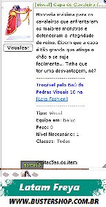 [Visual] Capa de Cavaleiro M3
