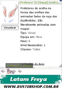 [Visual] Orelhas de Fada Animada Professor II