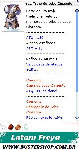 +11 Traje do Lobo Cinzento Diversos Encantes
