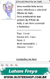 [Visual] Mochila de Hatii