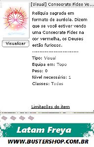 [Visual] Consecrate Fides Vermelha