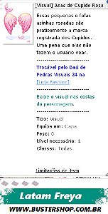 [Visual] Asas de Cupido Rosa
