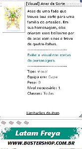 [Visual] Asas da Sorte