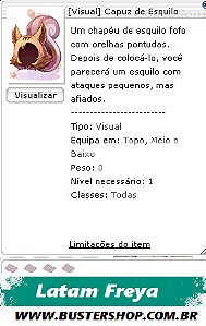 [Visual] Capuz de Esquilo