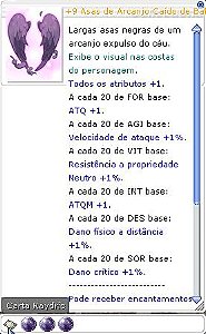 +9 Asas de Arcanjo Caído de Balder Encantamento 5/5/5