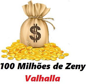 100 milhões de Zeny - 100 kks ( Ragnarok Valhalla )