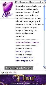 +11 Cauda de Gato Ancestral do Cavaleiro do Impacto