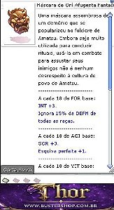 Máscara de Oni Afugenta Fantasma