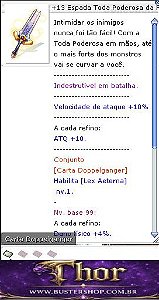 +13 Espada Toda Poderosa da Fúria