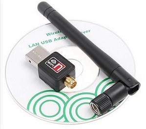 Mini Adaptador Wireless Usb 150mbps 802.11 N/g/b - Wi-fi