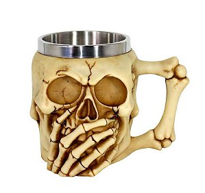 Caneca caveira resina