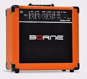 Caixa Amplificada Borne Strike G30 Laranja