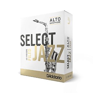 Palheta Sax ALto 2M (caixa com 10) D Addario Woodwinds Select Jazz Field RSF10ASX2M