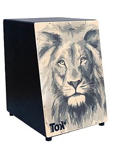 Cajon Acústico Nobre Tok Modelo 307 Estampado Leão