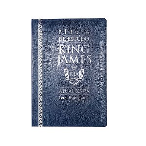 Bíblia de Estudo King James Atualizada Hipergigante Azul