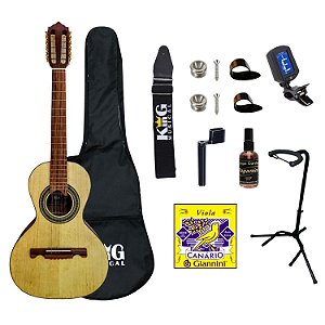 Viola Acústica Giannini VS4 CEDRO Natural Capa Limpa Cordas