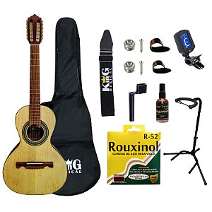 Viola Acústica Giannini VS4 CEDRO Natural Capa Limpa Cordas