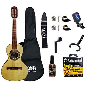 Viola Acústica Giannini VS4 CEDRO Natural Capa Limpa Cordas