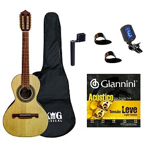 Viola Acústica Giannini VS4 CEDRO Natural Capa Encordoador