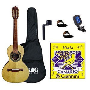 Viola Acústica Giannini VS4 CEDRO Natural Capa Encordoador