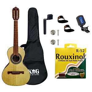 Viola Acústica Giannini VS4 CEDRO Natural Capa Corda Roldana