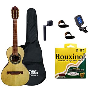 Viola Acústica Giannini VS4 CEDRO Natural Capa Encordoador