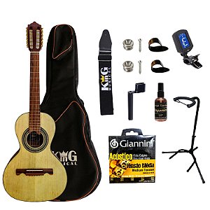 Viola Acústica Giannini VS4 CEDRO Natural Capa Limpa Cordas