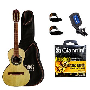 Viola Acústica Giannini VS4 CEDRO Natural Capa Encordoamento