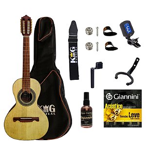 Viola Acústica Giannini VS4 CEDRO Natural Capa Limpa Cordas