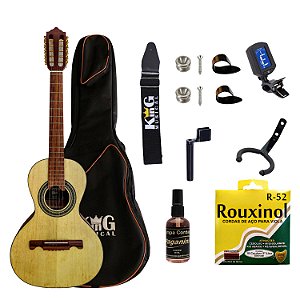 Viola Acústica Giannini VS4 CEDRO Natural Capa Limpa Cordas