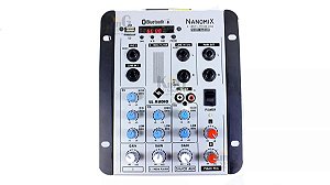 Mesa De Som Nanomix Ll Audio Na302r 2 Canais Eq 3 Vias