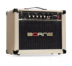 Amplificador Cubo Borne Guitarra Vorax 630 Creme 25w Rms