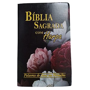 Bíblia Sagrada Harpa Gigante Índice Lótus Capa Flexível