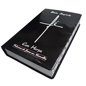 Biblia Sagrada Harpa Gigante Indicia Fé Capa Flexível