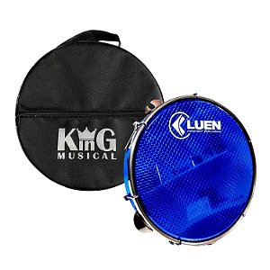 Kit Pandeiro Luen 10" Polegadas e Capa King Luxo