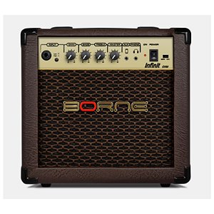 Amplificador Cubo Borne Para Violão Infinit Cv60 Marrom