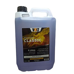 Fluido Para Maquina de Fumaça Volt Classic 5Lt Neutro