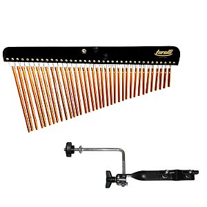 Kit Carrilhão Torelli TA302 36 Barras Dourado e Suporte Reto