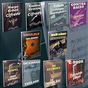 Coletânea gospel para músicos com 12 E-books