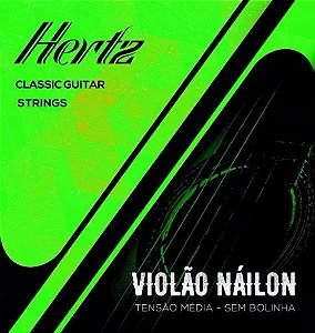 Encordoamento Para Violão Nylon Nailon Hertz Tensão Média