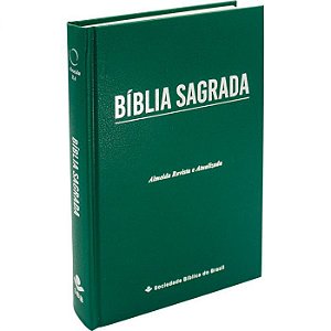 Bíblia Sagrada Letra Grande ARA Capa Dura Verde