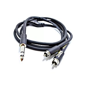 Cabo de Sinal SG09N 1P2 Stereo + 2RCA 1.52m Mac Cabos