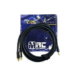 Cabo de Sinal SG09N P2 Stereo X 2RCA 1,52m Mac Cabos