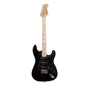 Guitarra Elétrica Waldman Stratocaster Preta ST-111 BBK