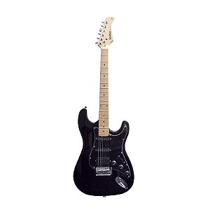 Guitarra Elétrica Waldman Stratocaster Preta ST-211 BBK