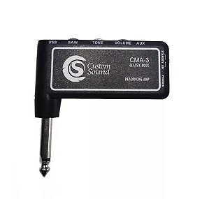 Mini Amplificador Headphone Para Guitarra Custom CMA3 Fone
