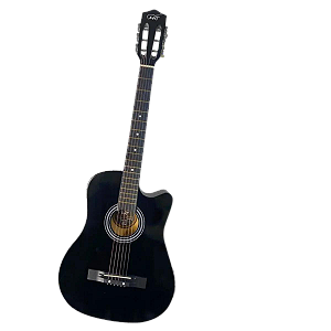 Violão Elétrico de Aço  Ativo com Cutway Preto Mxt 39A BKCE