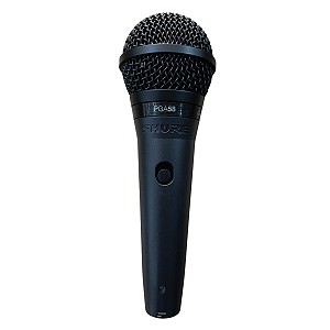 Microfone Shure Dinâmico Cardioide PGA58-LC De Mão