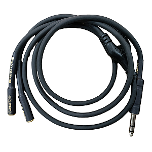 Cabo 2 P2 Femea x P10 Stereo 1,52 Metro Singseries Mac Cabos
