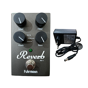 Pedal de Efeito Violão Reverb Shimmer Fuhrmann com Fonte